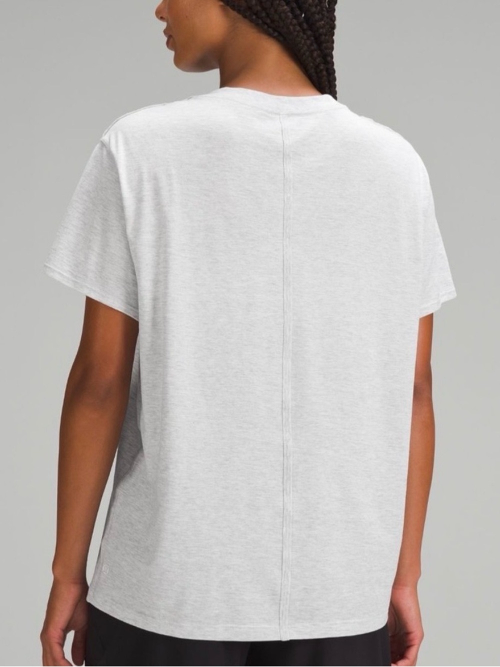 Lululemon All Yours Pima Cotton T-Shirt White - Picture 2 of 6